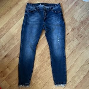 Kut from the Kloth Donna High Rise Ankle Skinny Jeans size 10